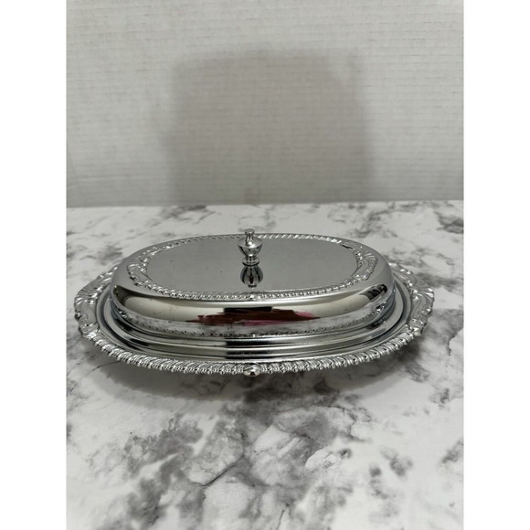 Vintage 1960’s Danny Wilson Original  Chrome Plated Butter Dish - Picture 3 of 12